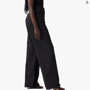 NWT LEVI'S CINCH BAGGY JEANS IN CAPTURING MOMENTS BLACK 25x31 $80